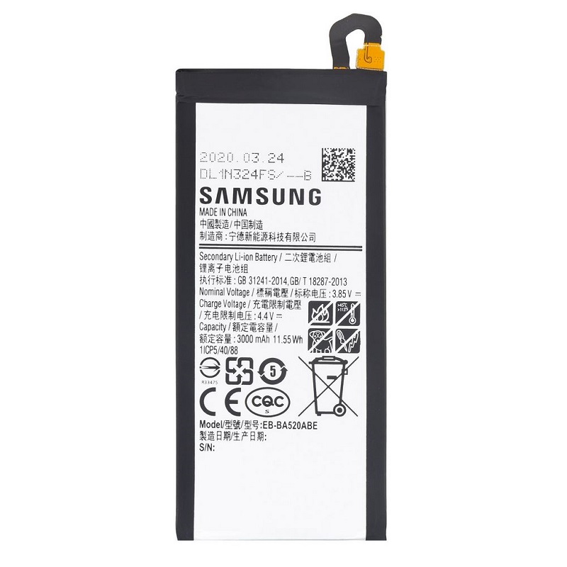 Levně Baterie Samsung EB-BA520ABE J530 Galaxy J5 2017, A520 Galaxy A5 2017 Li-ion 3000mAh (volně)