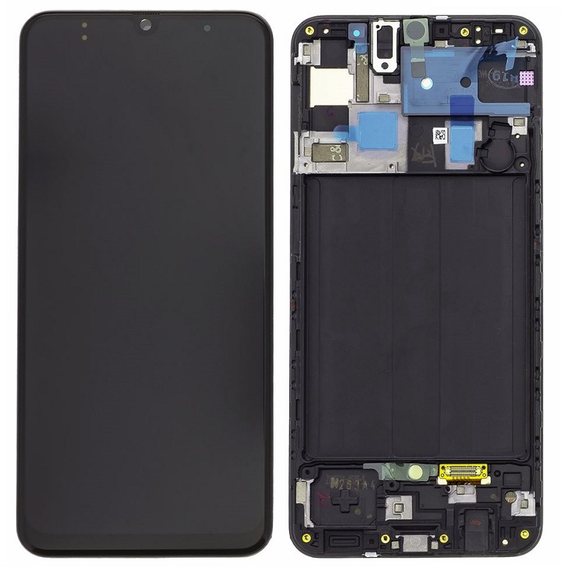 LCD display Samsung A505 Galaxy A50 + dotyk. folie  Service Pack Original černý