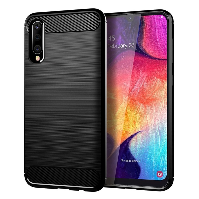 Levně Pouzdro Forcell CARBON Samsung Galaxy A10 černé