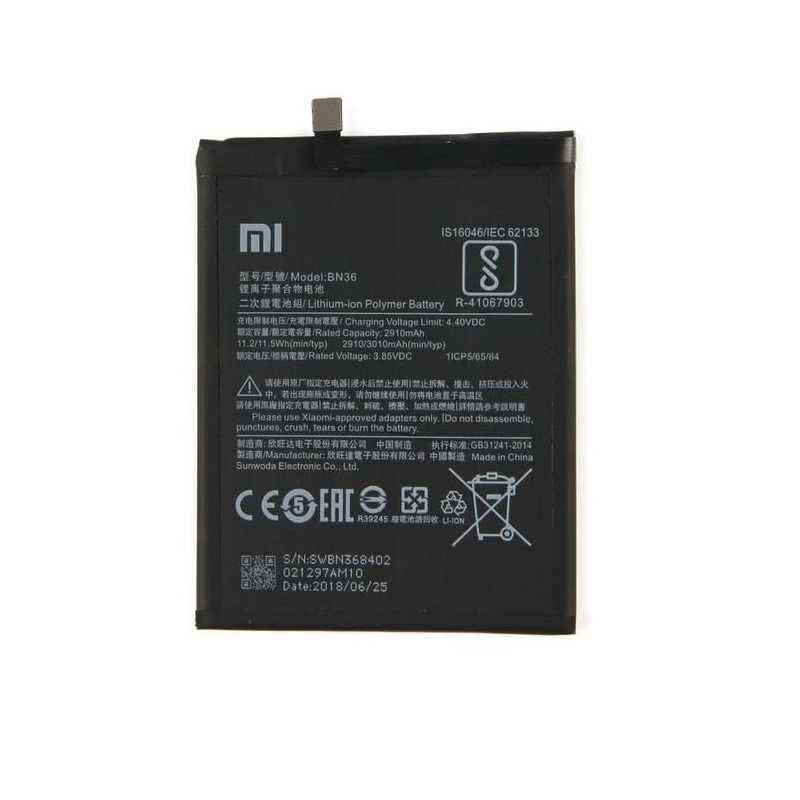 Baterie Xiaomi BN36 Mi A2 3010mAh original (volně)