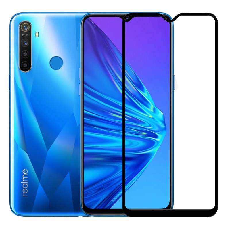 Screen Glass Realme 5 2.5D Full Screen zaoblené kraje černé 1024284