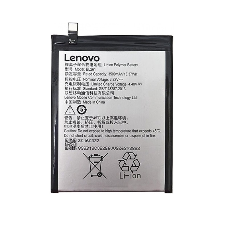 Baterie Lenovo BL261 Lenovo K5 Note 3500mAh original (volně)