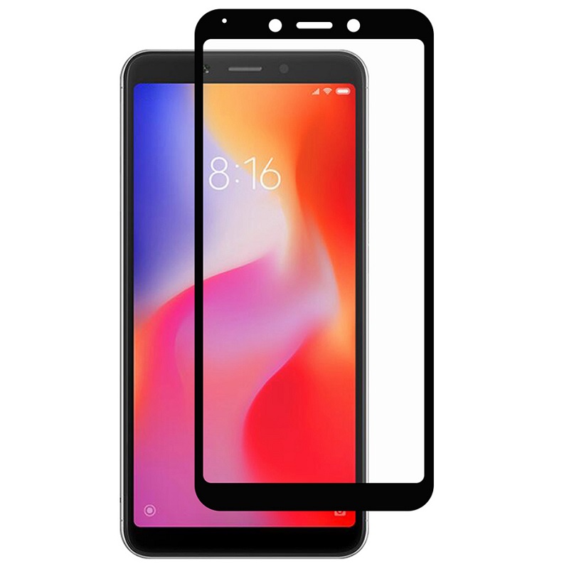 Screen Glass Xiaomi Redmi 6A 2.5D Full Screen zaoblené kraje černé 1024773