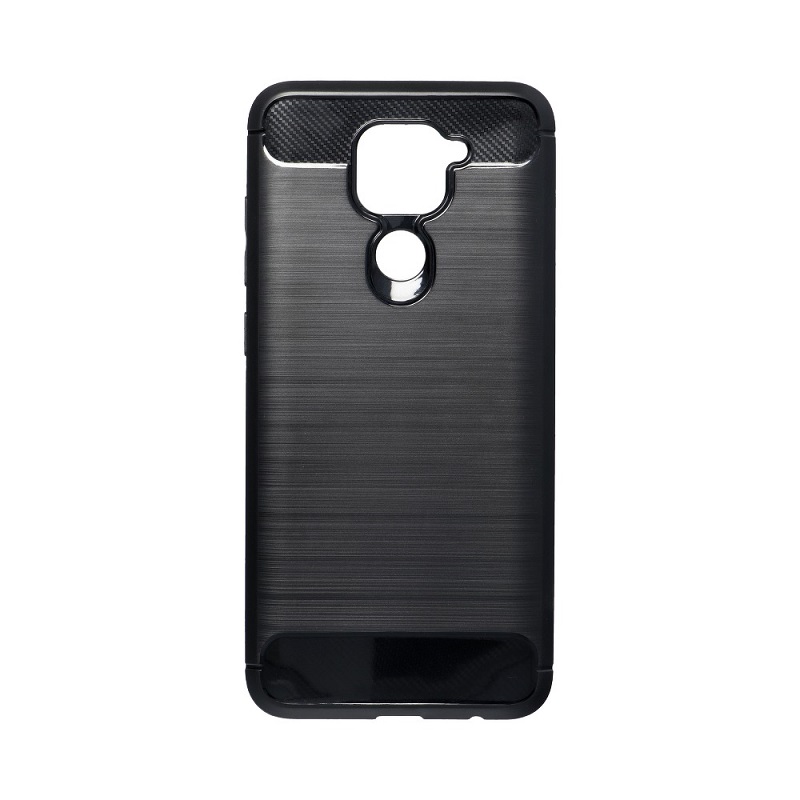 Pouzdro silikon Xiaomi Redmi Note 9 Forcell Carbon s výztuhou černé