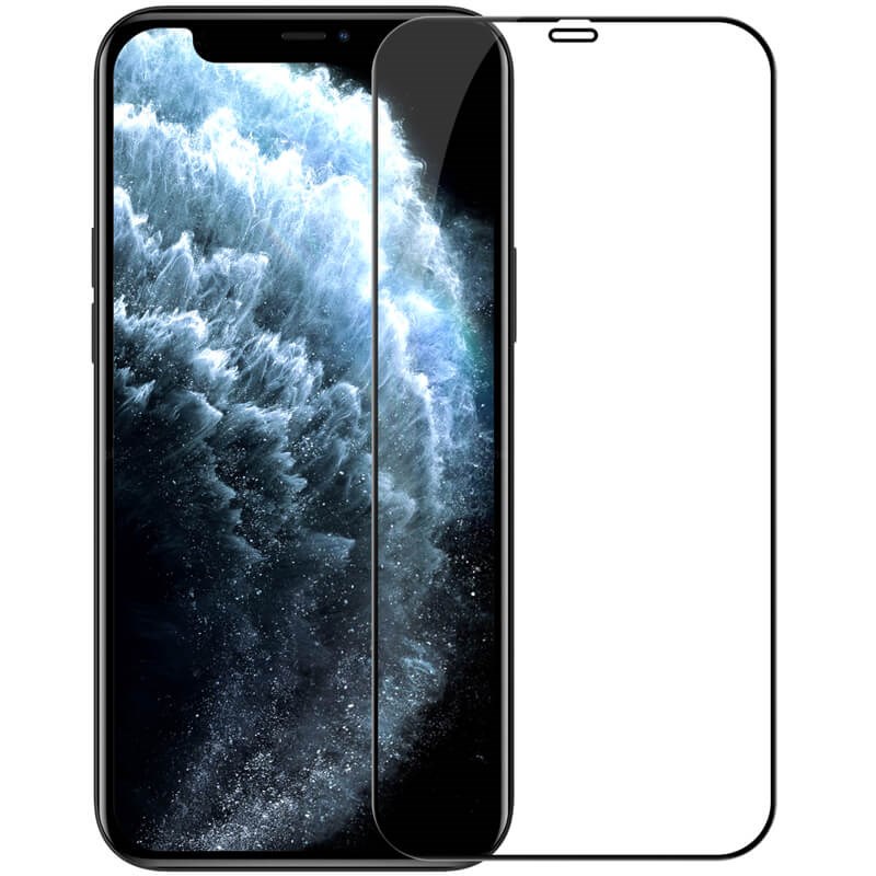 Screen Glass Apple iPhone 12, iPhone 12 PRO 5D Full Glue zaoblené černé 1025230