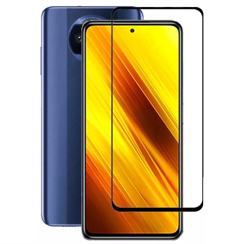 Screen Glass POCO X3 NFC, POCO X3 PRO 5D Full Glue zaoblené černé 1025282