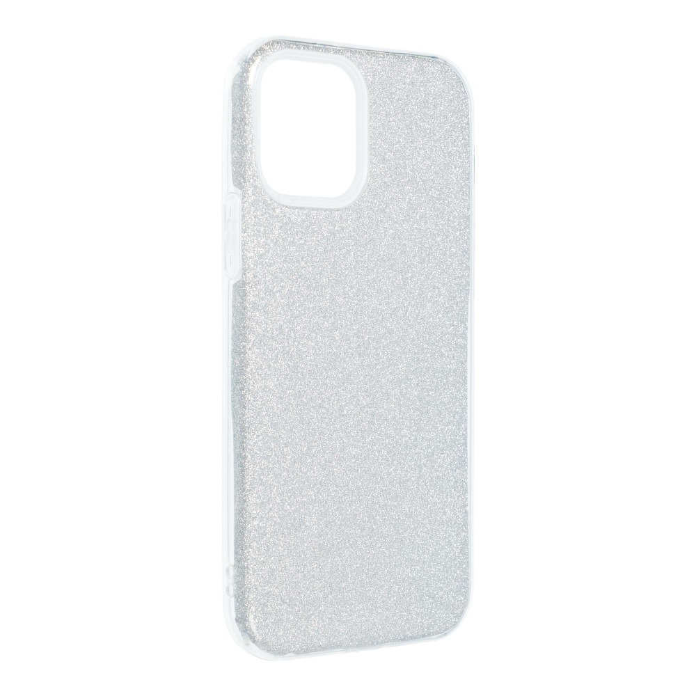 Pouzdro silikon Apple iPhone 12, iPhone 12 PRO Shining stříbrné