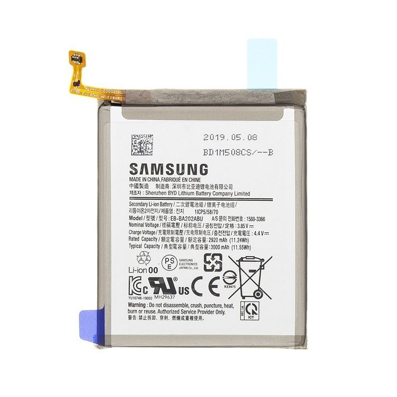 Baterie Samsung EB-BA202ABU A202 Galaxy A20e Li-pol 3000mAh (Service Pack) Original