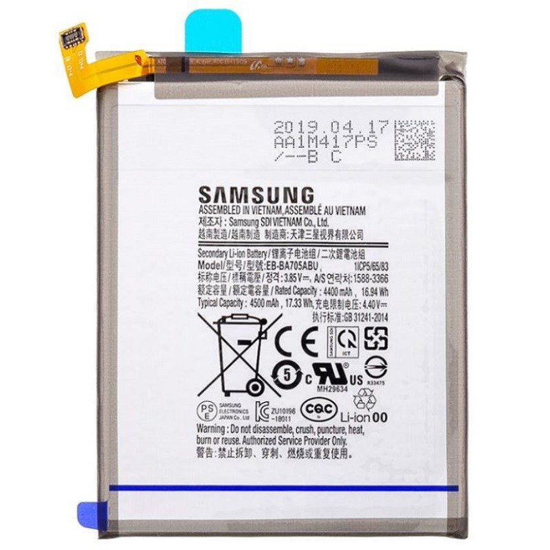 Baterie Samsung EB-BA705ABU A705 Galaxy A70 Li-ion 4500mAh (volně)