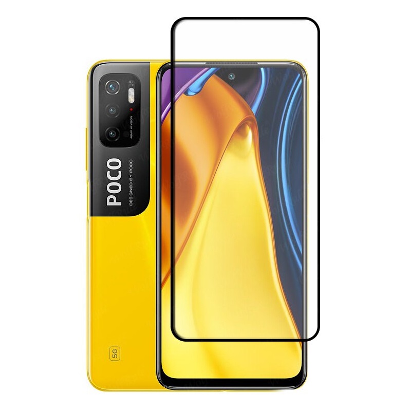 Screen Glass POCO M3 PRO, POCO M3 PRO 5G 5D Full Glue zaoblené černé 1025945