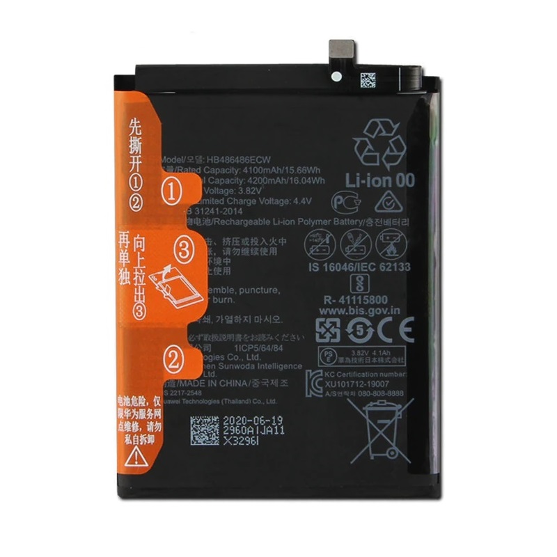 Baterie Huawei HB486486ECW P30 PRO, Mate 20 PRO 4200mAh Original (volně)