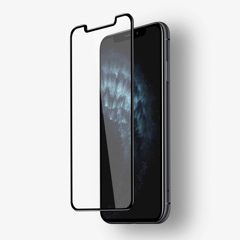 Levně Screen Glass Apple iPhone XS MAX, 11 PRO MAX SWISSTEN RAPTOR Diamond 3D Full Glue černé 1030529