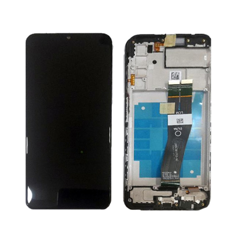 Levně LCD display Samsung A037 Galaxy A03s + dotyk + přední kryt Original Service Pack černý