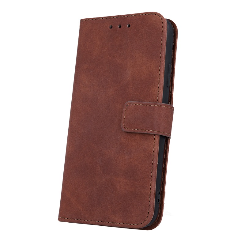 Levně Pouzdro Flip Velvet Book Xiaomi Redmi 10C hnědé