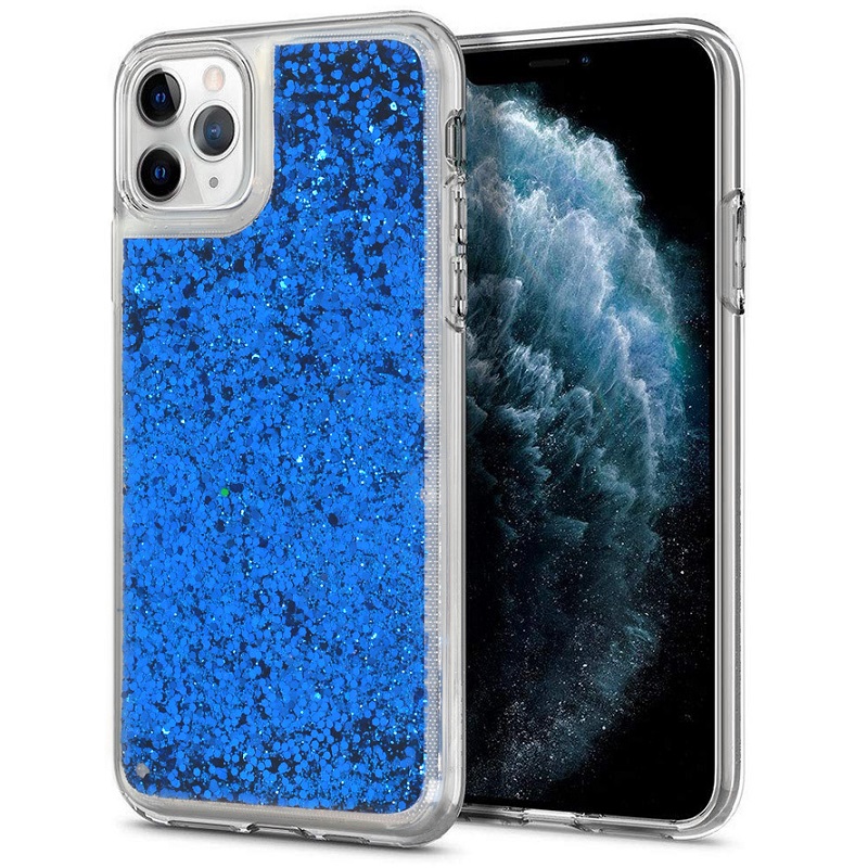 Pouzdro silikon Samsung A125 Galaxy A12, A127 A12 Nacho Liquid Sparkle modré