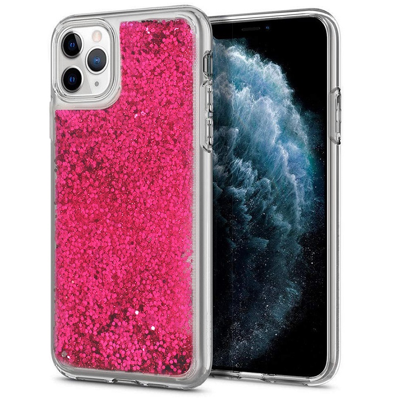 Levně Pouzdro silikon Samsung A125 Galaxy A12, A127 A12 Nacho Liquid Sparkle růžové