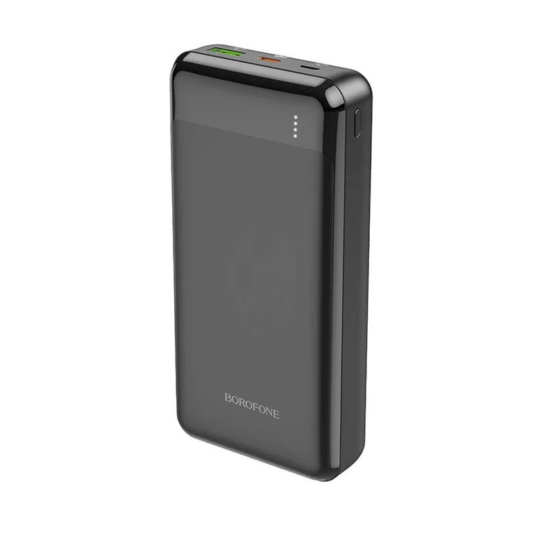 Levně Zdroj záložní PowerBank BOROFONE BJ19A 20000mAh USB + USB-C PD 18W QC 3.0 20W černý