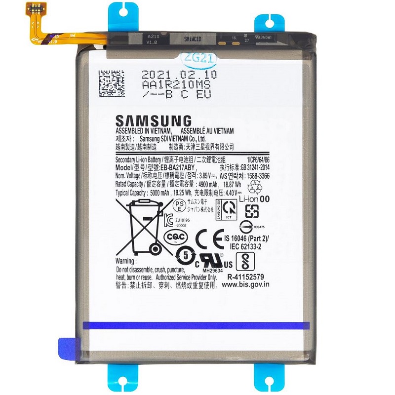 Levně Baterie Samsung EB-BA217ABY A217 Galaxy A21s, A125 A12, A127 A12 Nacho Li-ion 5000mAh (bulk)