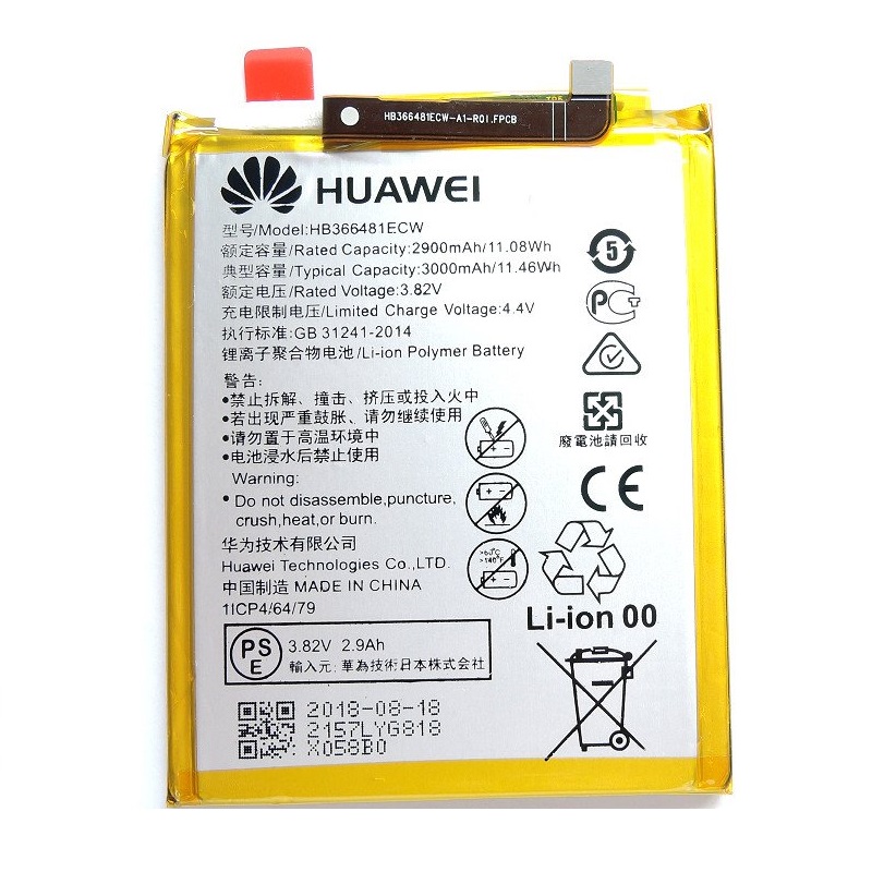grocery store rupture Flight Baterie Huawei HB366481ECW P20 Lite, Y6 Prime 2018, P9, P Smart, Honor 8  3000mAh Original (volně) | MobilMax.cz