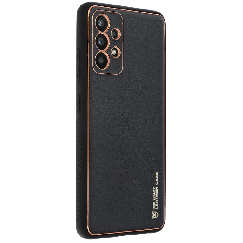 Pouzdro silikon Samsung A336 Galaxy A33 5G Forcell Leather koženka černé