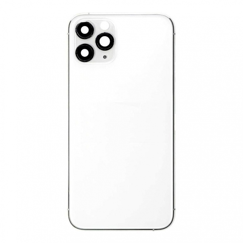 1027624_Kryt Apple iPhone 11 PRO baterie + stredovy ramecek White-Silver_01.jpg