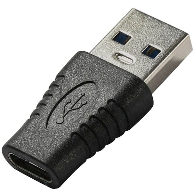 Levně Adaptér USB (samec) na USB-C (samice) 3.0 redukce černý