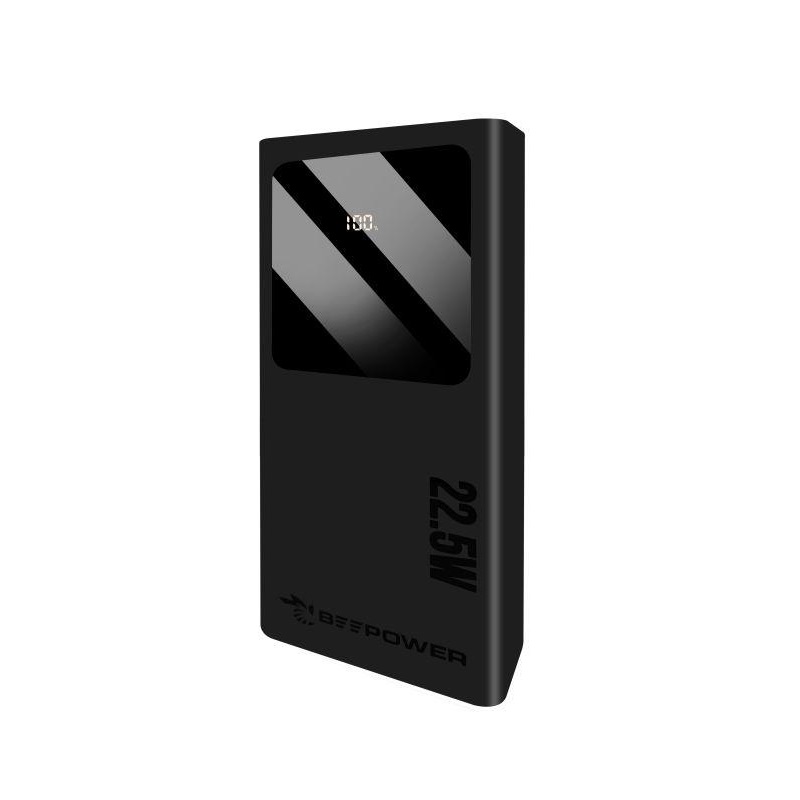 Zdroj záložní PowerBank BeePower BP-20PD 20000mAh 2x USB + USB-C PD, QC 3.0 22,5W černý