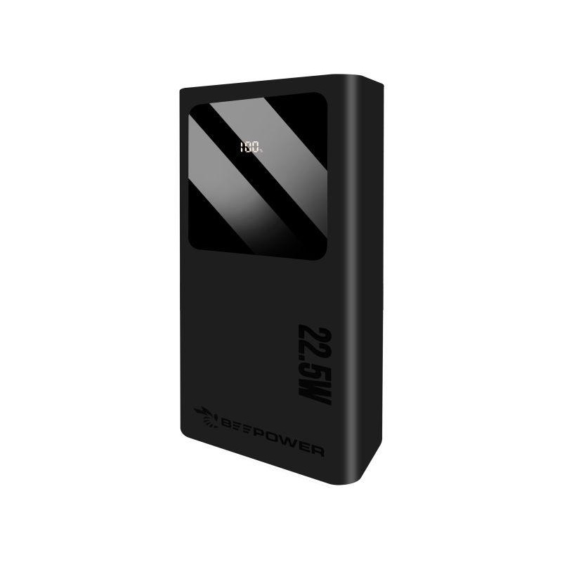 Zdroj záložní PowerBank BeePower BP-30PD 30000mAh 2x USB + USB-C PD, QC 3.0 22,5W černý