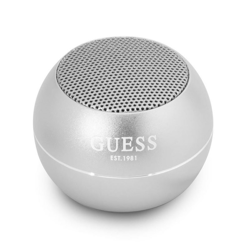 Reproduktor Guess Mini Bluetooth Speaker 3W 4H GUWSALGEG stříbrný