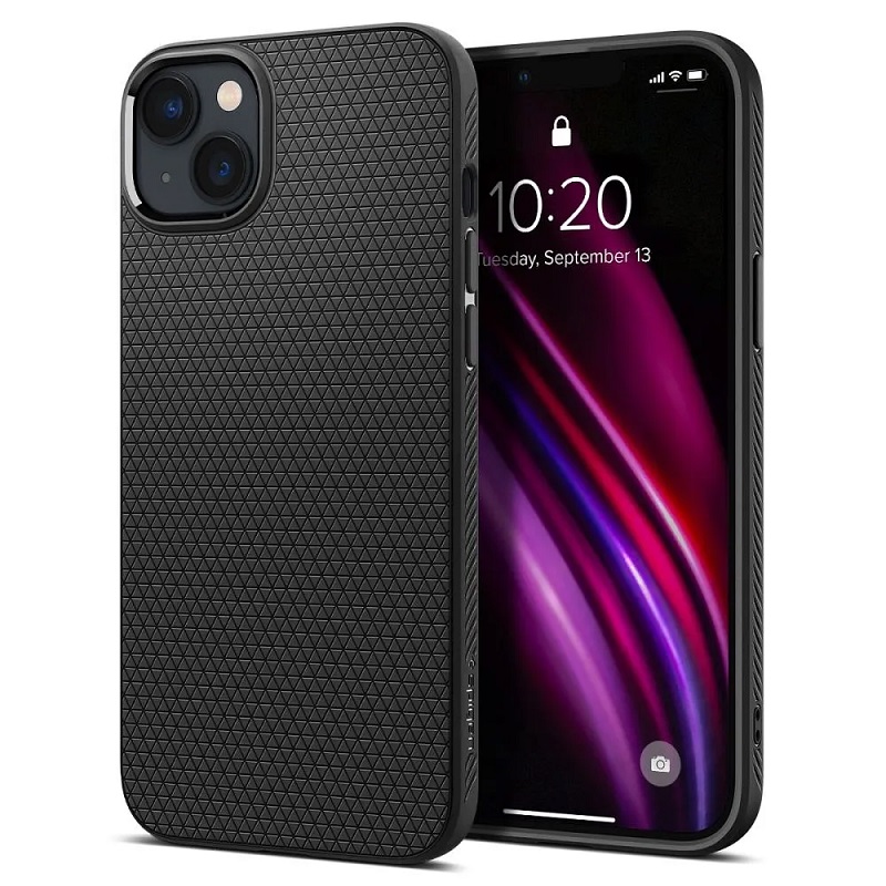 Levně Pouzdro Apple iPhone 14 SPIGEN Liquid Air ACS05037 Matte Black