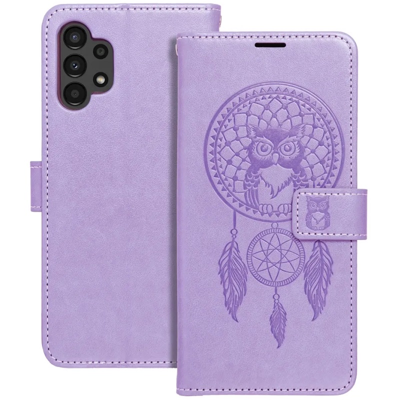 Pouzdro Flip Mezzo Book Xiaomi Redmi Note 12 4G vzor lapač snů fialové