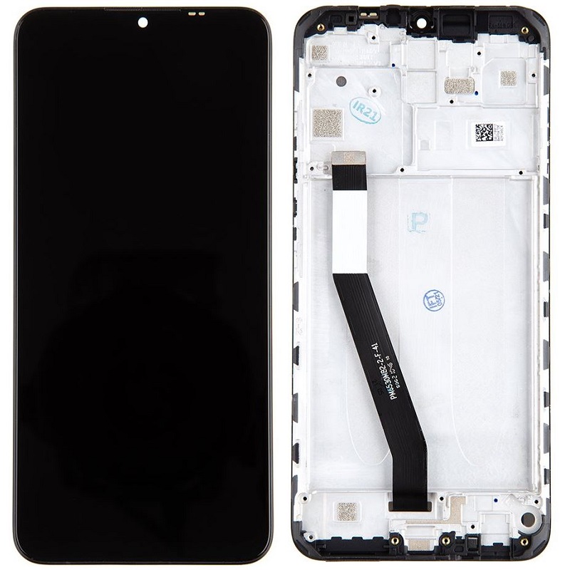LCD display Xiaomi Redmi 9 + dotyk + přední kryt Carbon Gray