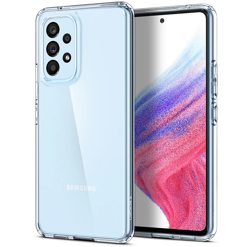 Levně Pouzdro Samsung A536 Galaxy A53 5G SPIGEN Ultra Hybrid ACS04259 Crystal Clear