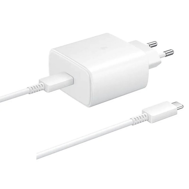 Nabíječka Samsung EP-TA845XWE SuperFast Charge 45W + USB-C to USB-C kabel EP-T4510XWE Original bílá