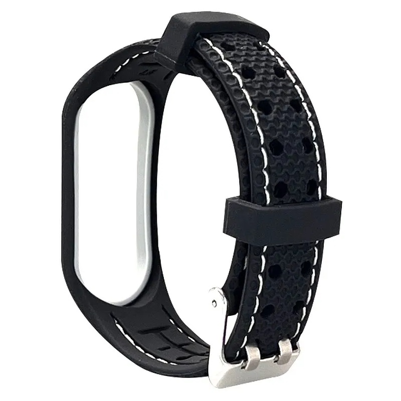 1029317_Hodinky Xiaomi Mi Band 5, Mi Band 6, Mi Band 6 NFC nahradni naramek Lifestyle prosivany cerny_01.jpg