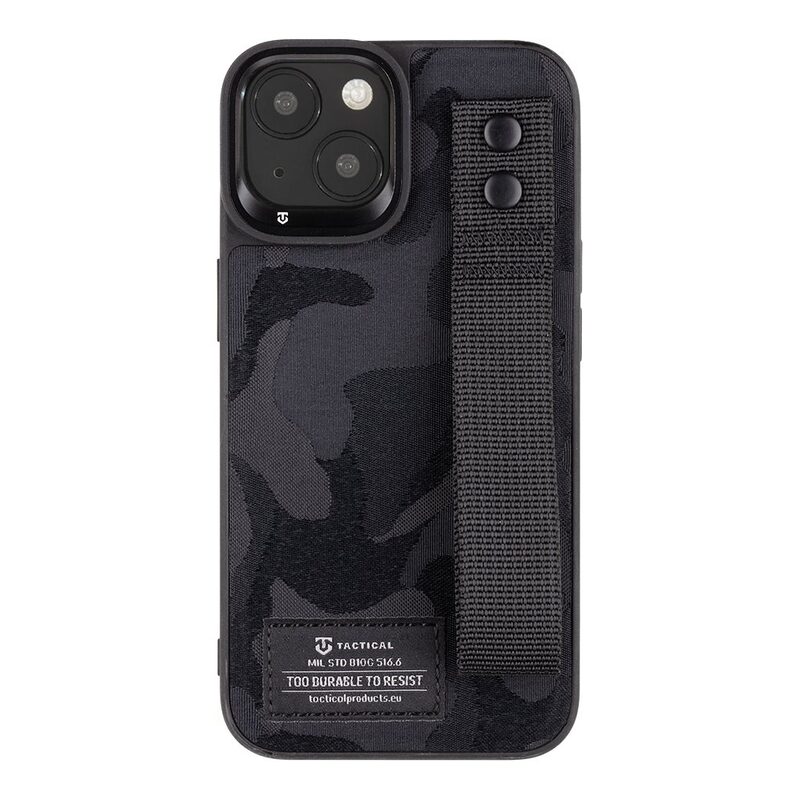 Pouzdro Tactical Camo Troop Drag Strap Apple iPhone 14 černé
