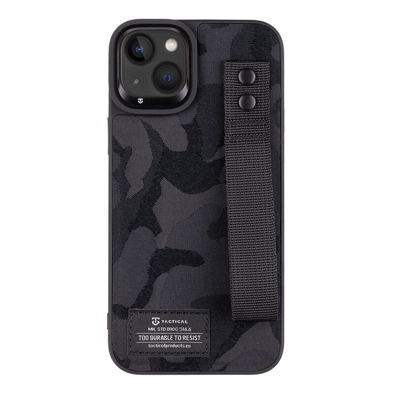 Levně Pouzdro Tactical Camo Troop Drag Strap Apple iPhone 14 PLUS černé