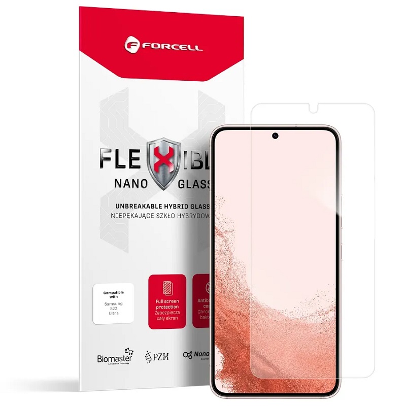 Screen Glass Samsung A546 Galaxy A54 5G Full Glue Forcell Flexible Nano transparent 1029651