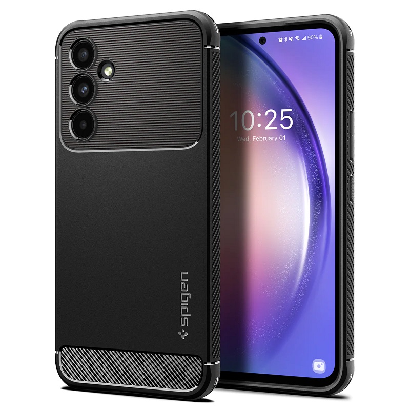 Levně Pouzdro Samsung A546 Galaxy A54 5G SPIGEN Rugged Armor ACS05888 Matte Black