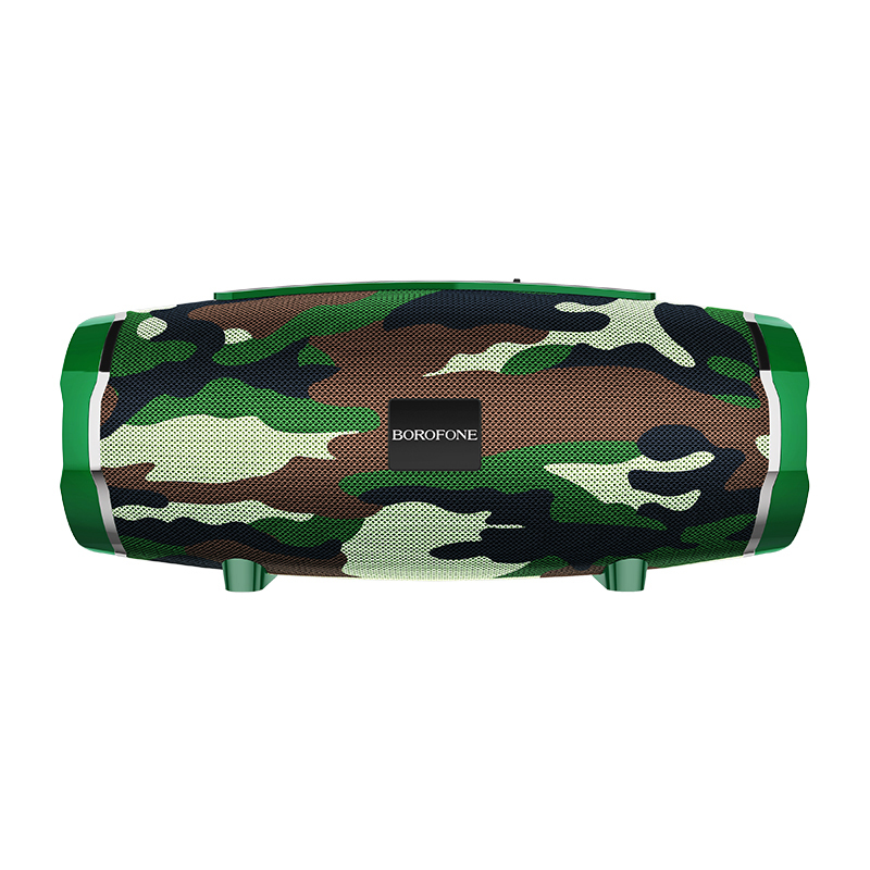 Reproduktor Bluetooth Borofone BR3 Rich IPX5 BT 5.0 TWS 1200mAh FM radio zelený maskáč