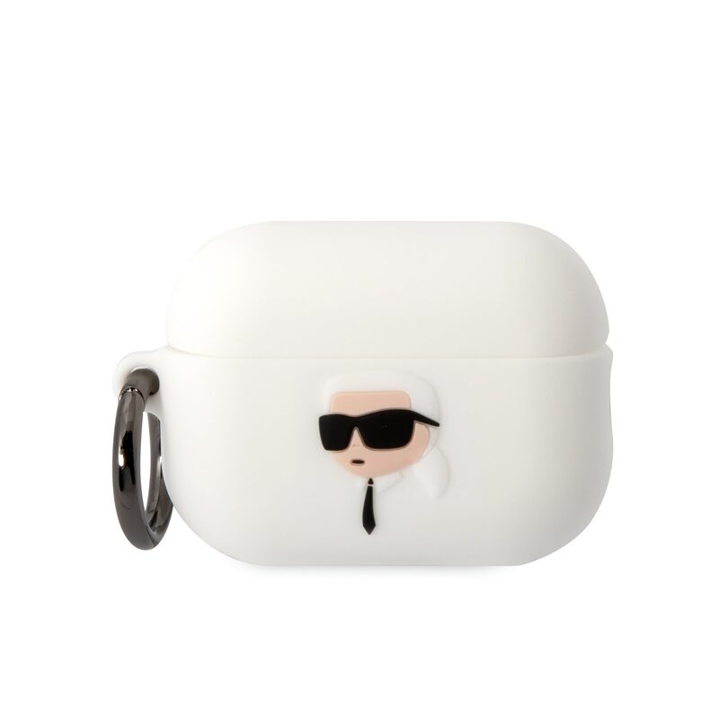 Levně Karl Lagerfeld AirPods Pro 2 cover Silicone Karl Head 3D KLAP2RUNIKH