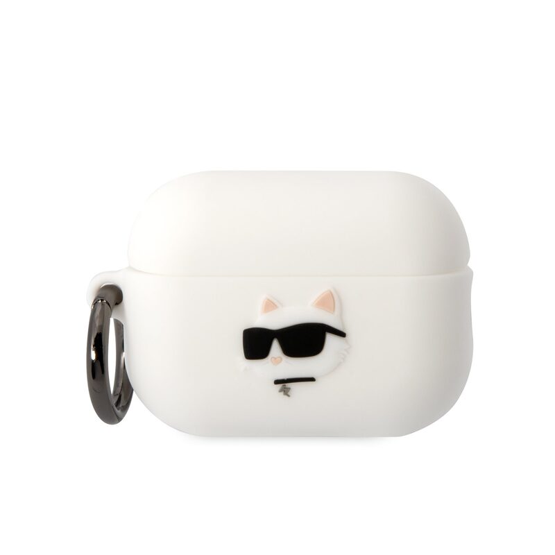 Levně Karl Lagerfeld AirPods Pro 2 cover Silicone Choupette Head 3D KLAP2RUNCHH