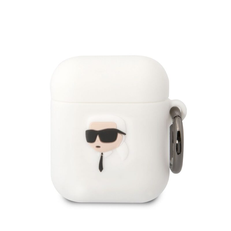 Levně Karl Lagerfeld 3D Logo NFT Karl Head Silikonové Pouzdro pro Airpods 1/2 KLA2RUNIKH