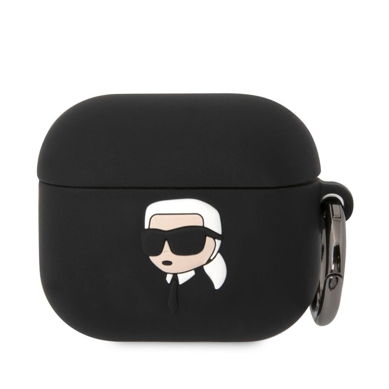 Levně Karl Lagerfeld AirPods 3 cover Silicone Karl Head 3D KLA3RUNIKK