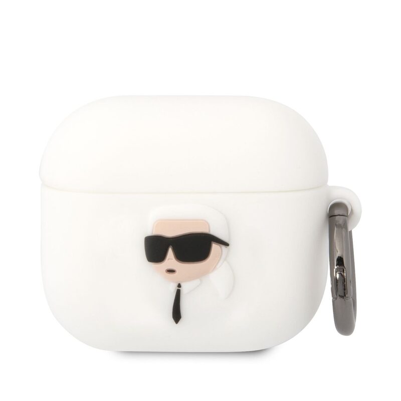 Levně Karl Lagerfeld AirPods 3 cover Silicone Karl Head 3D KLA3RUNIKH