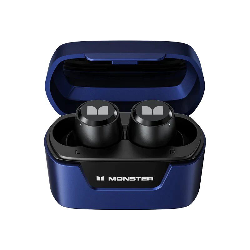 Levně Sluchátka Bluetooth TWS Monster XKT05 + nabíjecí pouzdro Blue