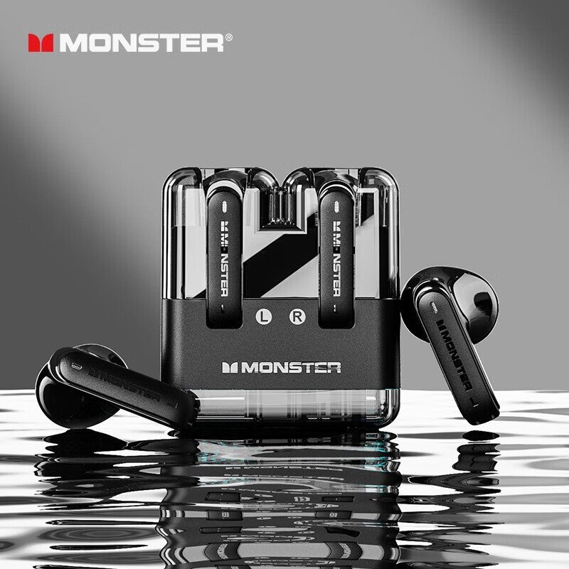 Levně Sluchátka Bluetooth TWS Monster XKT12 + nabíjecí pouzdro Black