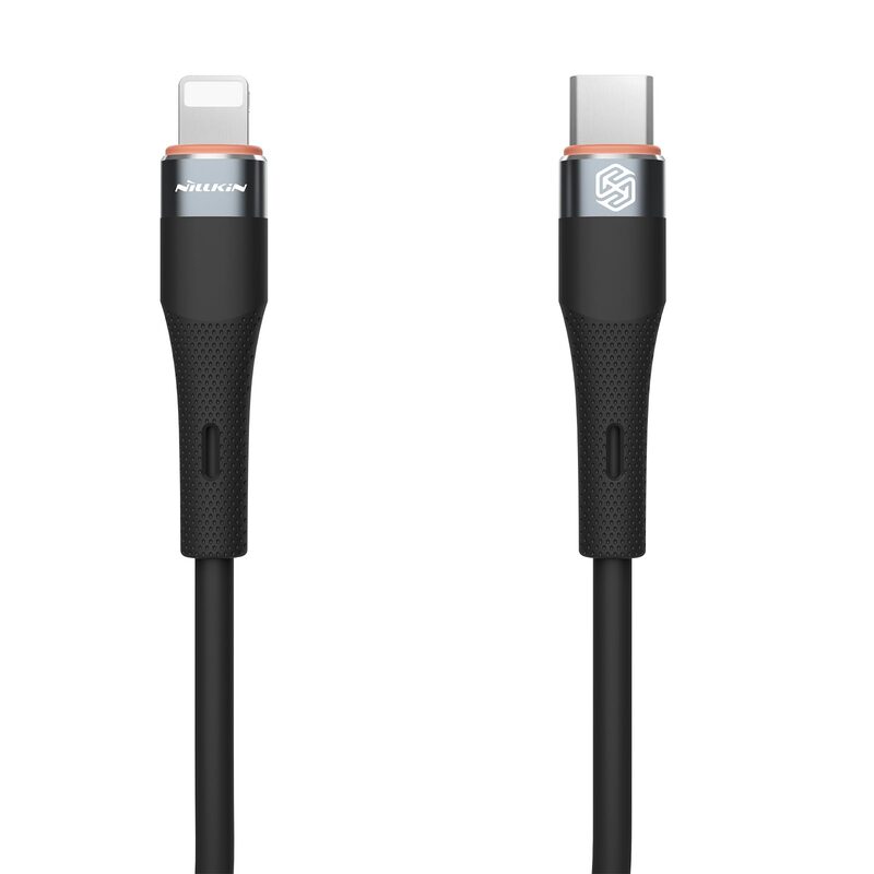 Levně USB datový kabel Nillkin Flowspeed Liquid Silicone USB-C/Lightning 1,2m 27W Black