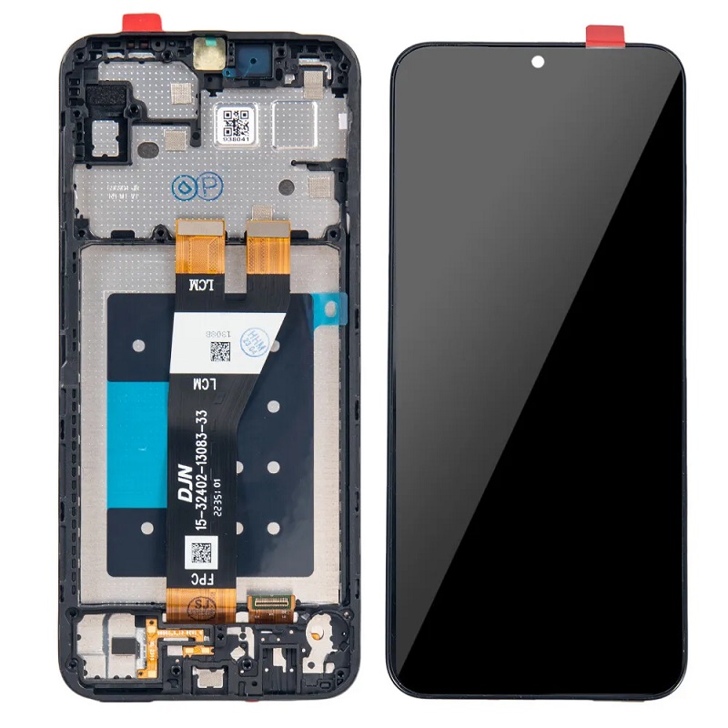 Levně LCD display Samsung A146P Galaxy A14 5G + dotyk + přední kryt Original Service Pack černý