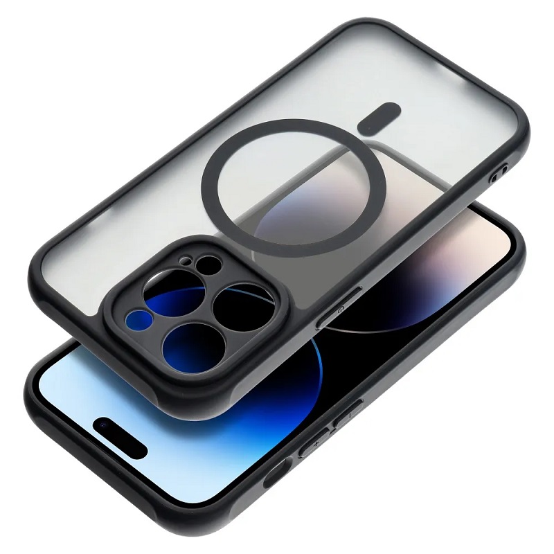 Pouzdro silikon Apple iPhone 12 PRO Magsafe matné černé
